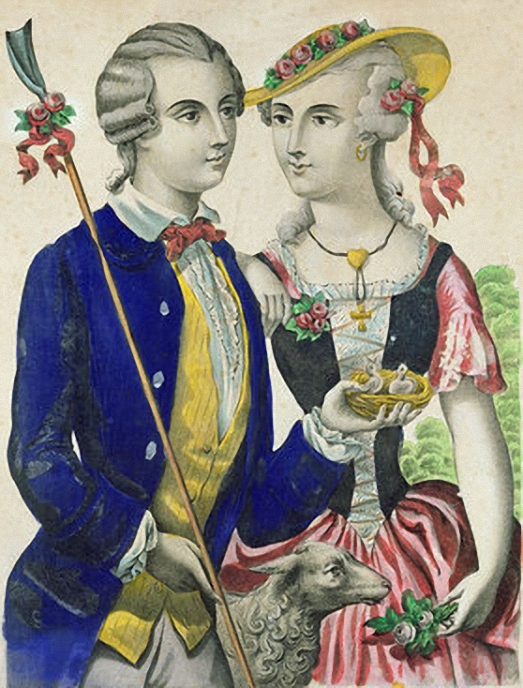 Unknown Artist, French - Estelle And Nemorin (Lovers from the romance by Jean-Pierre Claris de Florian), late 18th century